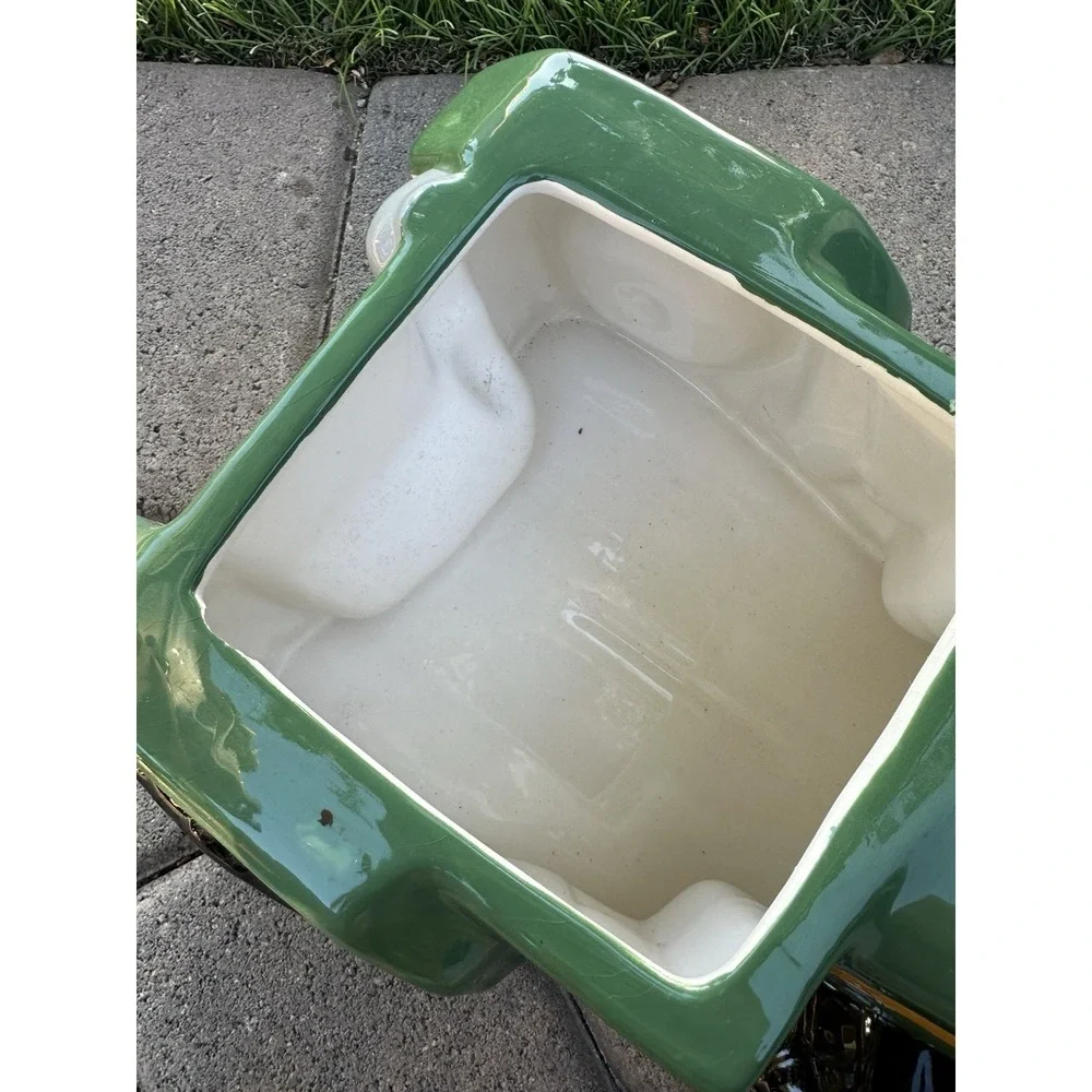 Vintage Large Green Tractor Cookie Jar, style of a John Deere